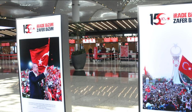 İzmir Adnan Menderes Havalimanı'nda '15 Temmuz Hafıza ve Hatıra' sergisi