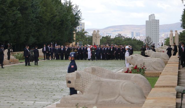Anıtkabir'de '30 Ağustos Zafer Bayramı' töreni