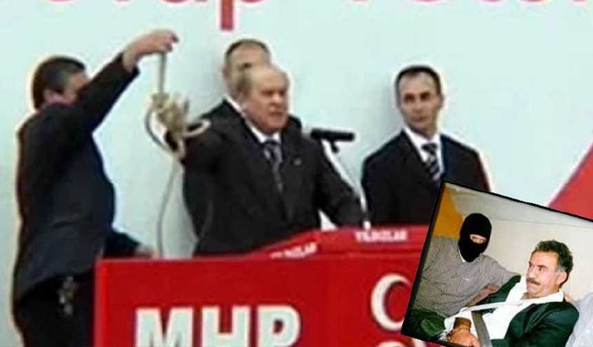 Bahçeli Öcalan'ı asması için Erdoğan'a fırlattığı ipi unuttu