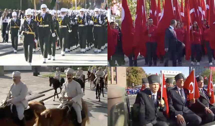 Ankara’da 29 Ekim coşkusu! Cumhuriyet’in çocukları ilk Meclis’e yürüdü