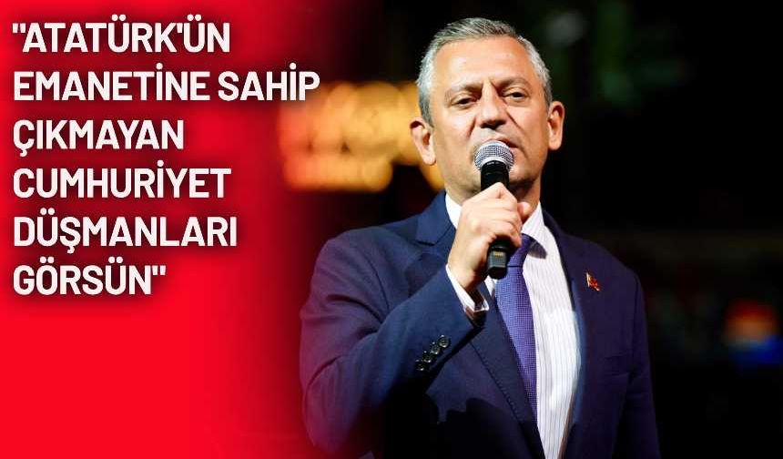 Özgür Özel: Ne terörden korkuyoruz ne bir başkasından