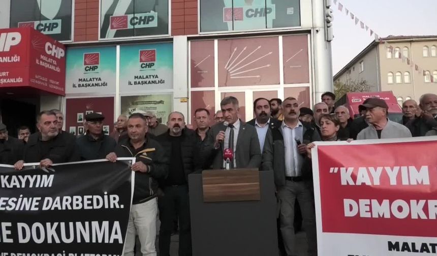 Malatya'da kayyım protestosu