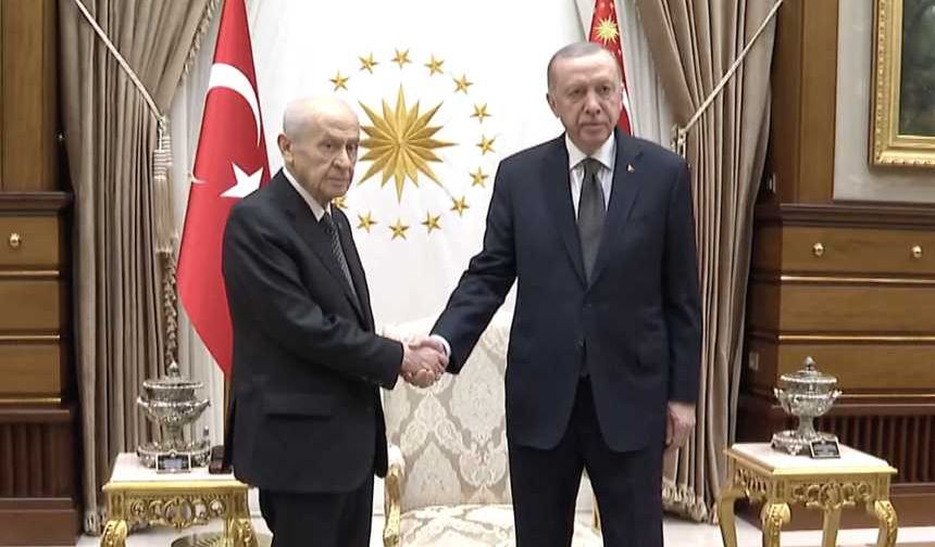 Erdoğan ve Bahçeli dikkat çeken paylaşımın ardından bir arada