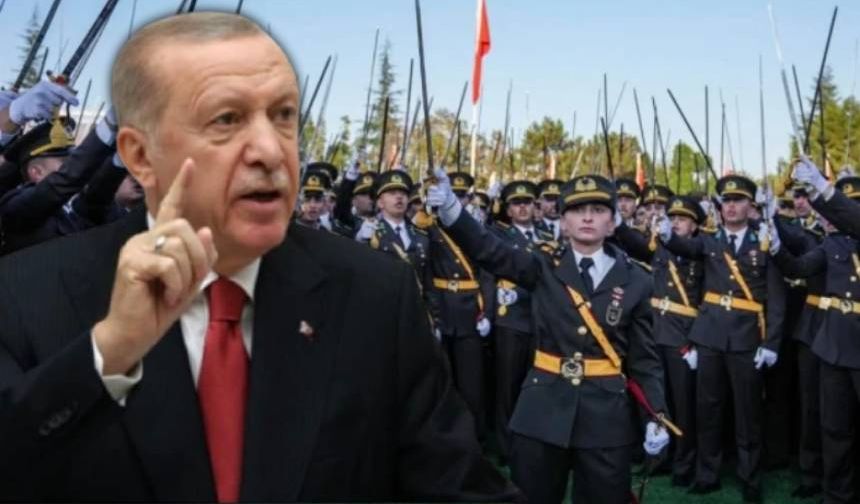 Teğmenleri hedef alan Erdoğan Harbiyelilerle Saray'da buluştu