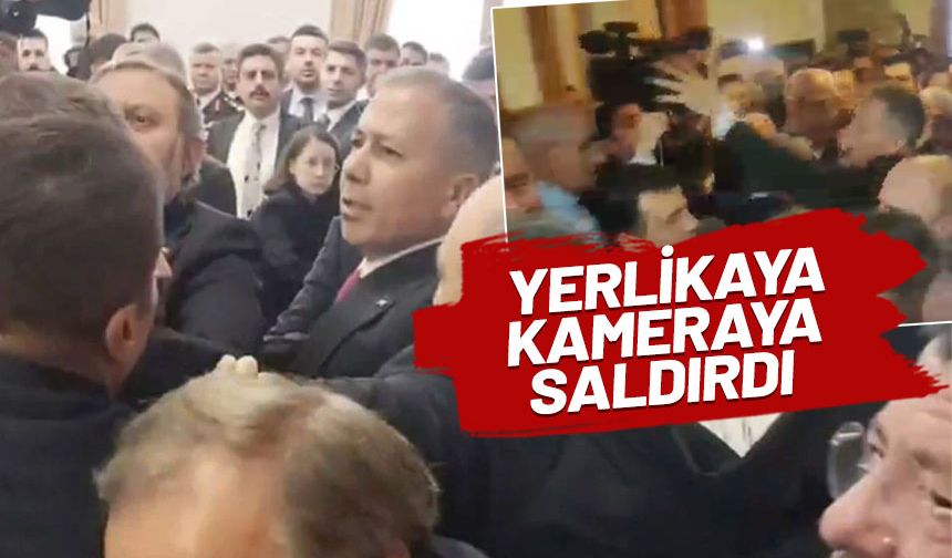 Meclis'te arbede! Korumalar Ali Yerlikaya'yı zor korudu