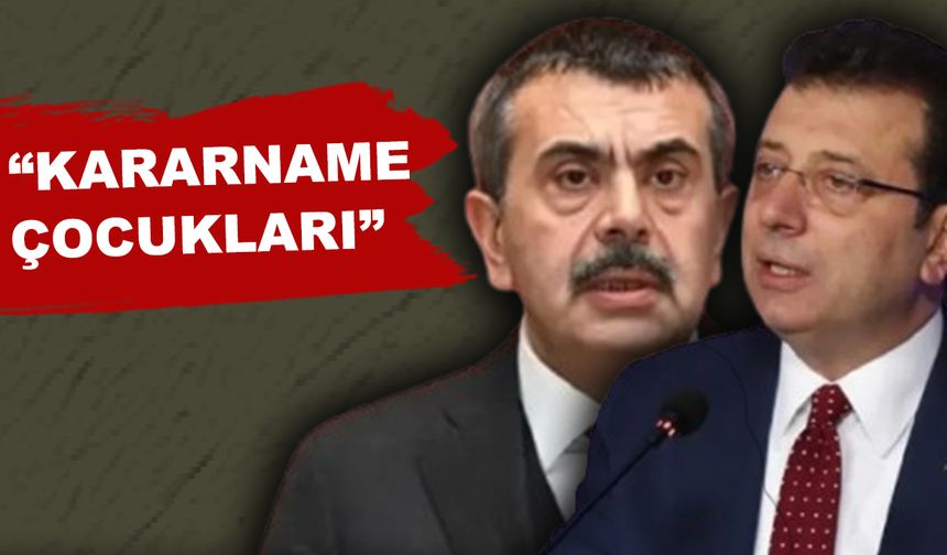 İmamoğlu Bakan Tekin'in nasıl profesör olduğunu anlattı