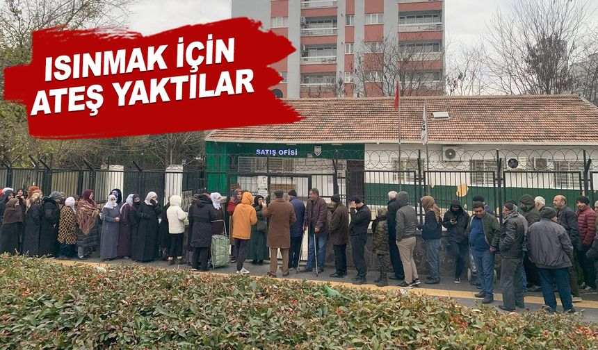 İşte AKP Türkiye'si! Eksi 5 derecede metrelerce ucuz pirinç kuyruğu