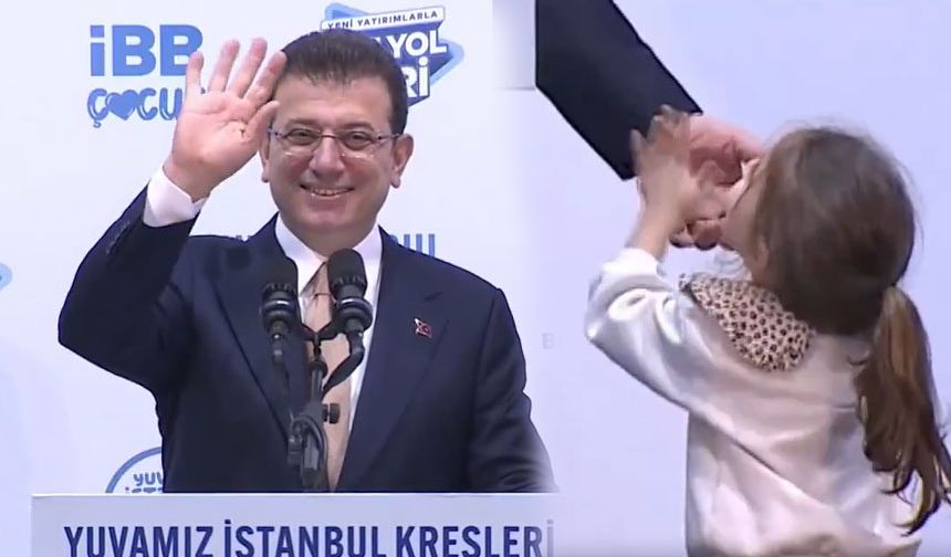 İmamoğlu kreş açılışında bu kez zorlandı