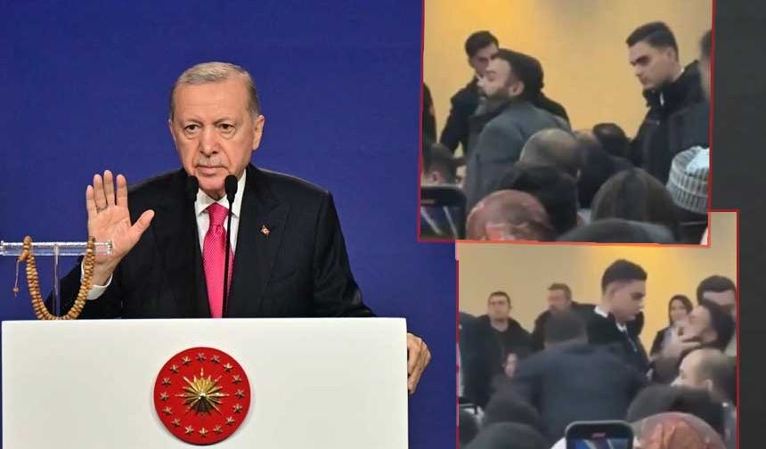 Yaka paça salondan çıkarılmışlardı! Erdoğan'ı protesto eden 9 kişi tutuklandı