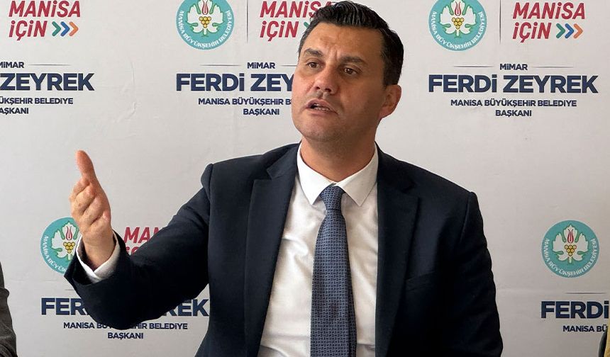 Manisa Büyükşehir Belediye Başkanı Ferdi Zeyrek tehdit edildiğini açıkladı