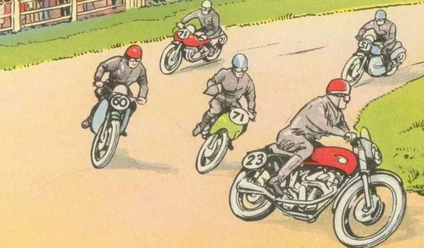 İşte cevap... Resimdeki hata iki tane 71 numaralı yarış motorunun olmasıdır.