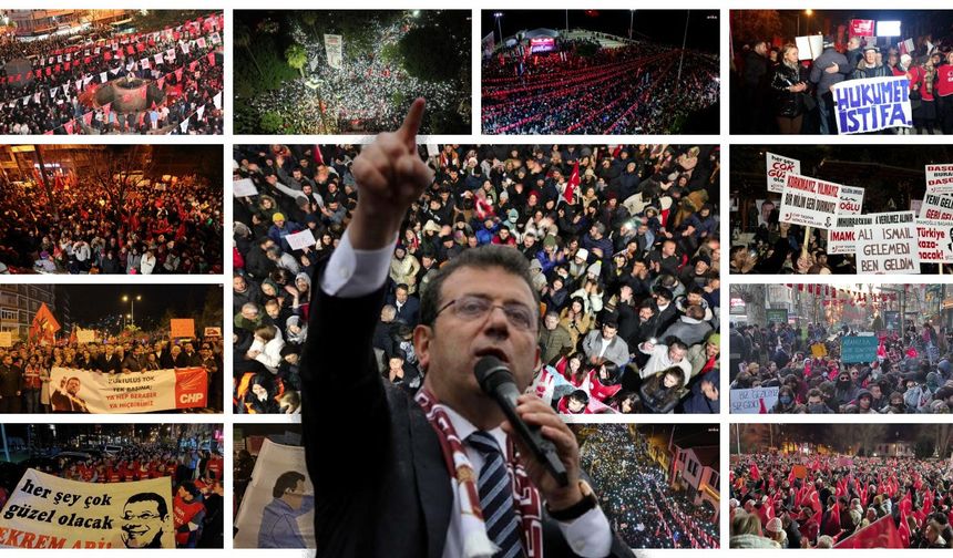 Türkiye İmamoğlu için sokakta! İşte il il yaşananlar...