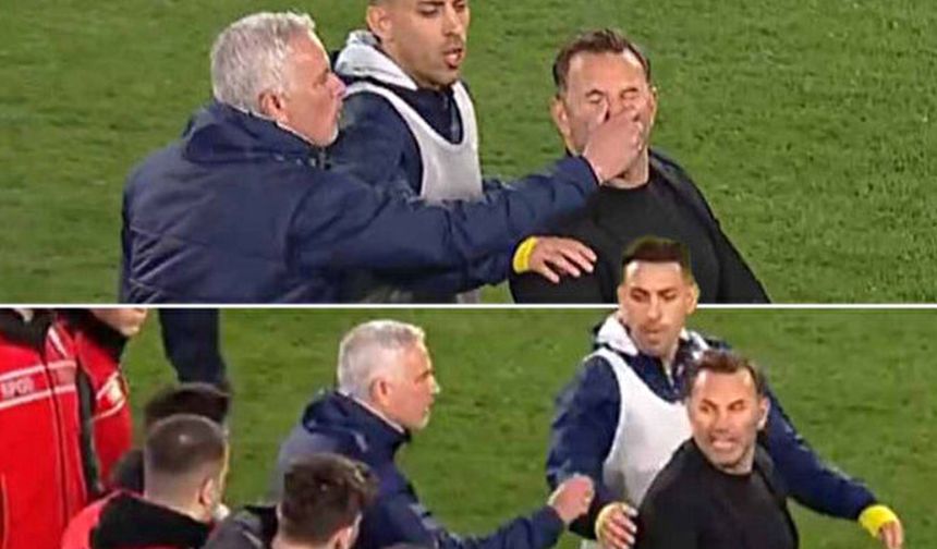 Galatasaray Teknik Direktörü Okan Buruk, Fenerbahçe Teknik Direktörü Jose Mourinho ile Ziraat Türkiye Kupası'ndaki maçın ardından yaşananlara ilişkin açıklamalarda bulundu.

Ekol TV'den Candaş Tolga Işık'a konuşan Okan Buruk, 'tahrik' iddialarına ilişkin ''Hakemlere iyi maç yönettiniz dememden tahrik oldu'' dedi.