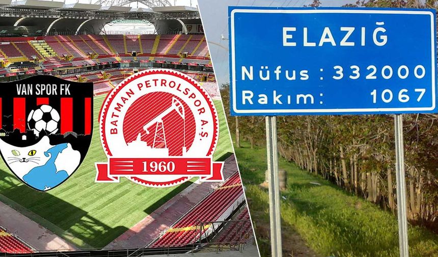 Batman Petrolspor ve Vanspor'a 'Elazığ' yasağı