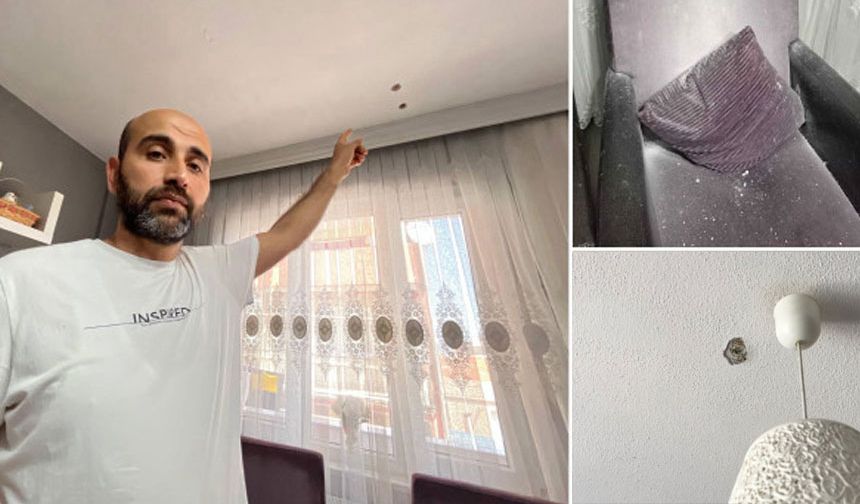 Üst katta oturan kardeşten akılalmaz hareket! Tartıştığı ağabeyinin tavanını deldi