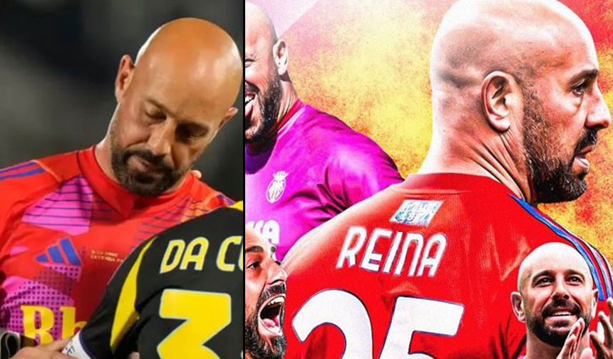 Efsane kaleci Reina kariyerindeki son maçında kahroldu