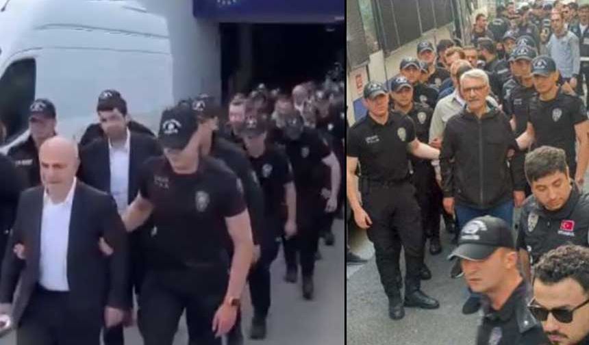 İBB'ye yapılan son operasyonda gözaltına alınanlar adliyede