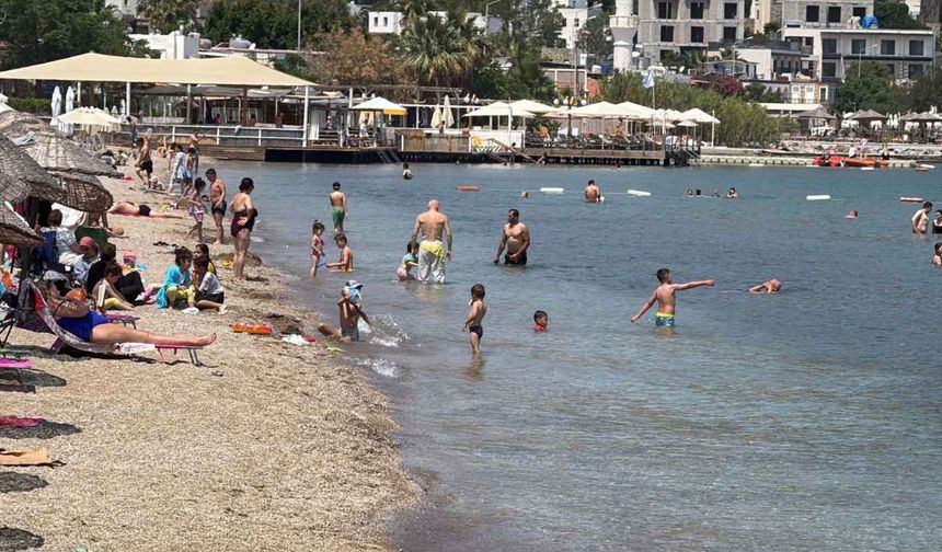 Bayramda bodrumdaki sahiller doldu