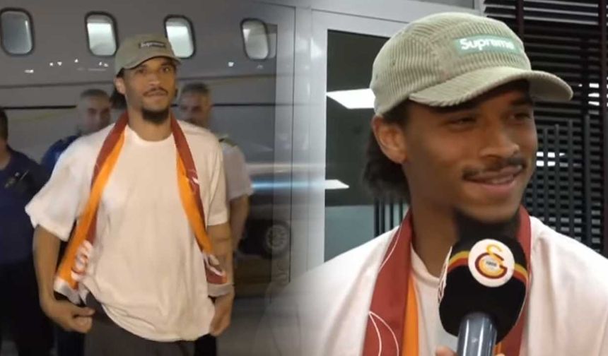 Galatasaray'ın yeni transferi Leroy Sane İstanbul'da