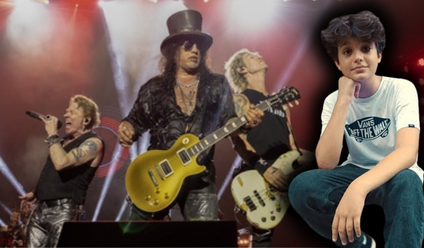 Efsanevi Rock grubu Guns N'Roses Mattia Ahmet Minguzzi'yi andı!