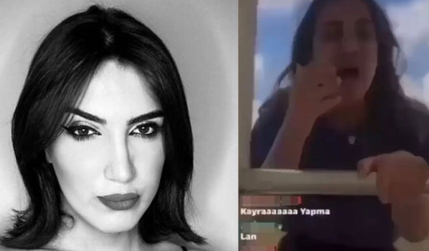 Canlı yayında 13'üncü kattan atladı