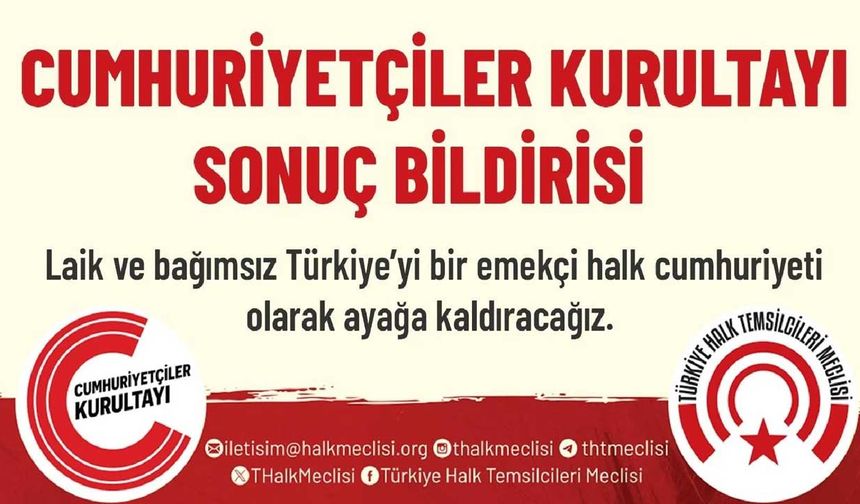 Halk Meclisi'nden 'Laik ve bağımsız Türkiye' için birlik çağrısı