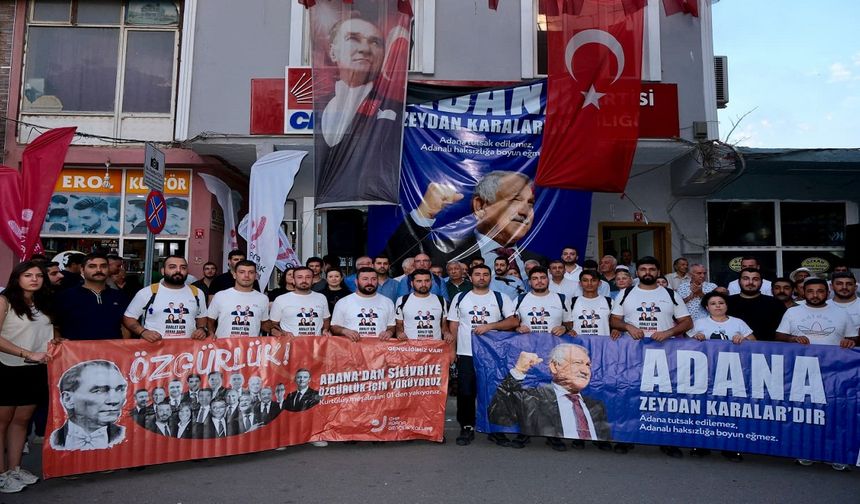 Gençlerin özgürlük ve adalet için başlattığı Özgürlük Yürüyüşü 118. kilometresinde