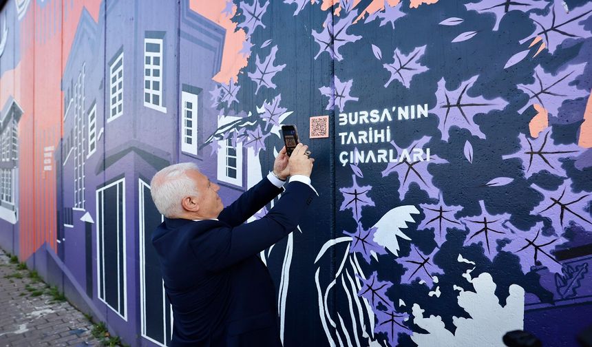 Bursa’nın turizm haritası duvarlarda canlanıyor
