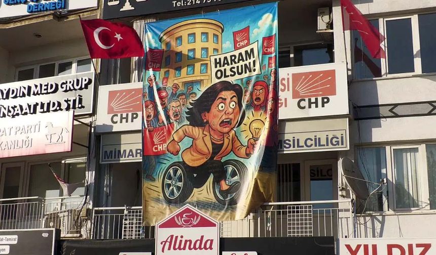 CHP'ye Özlem Çerçioğlu pankartı soruşturması!