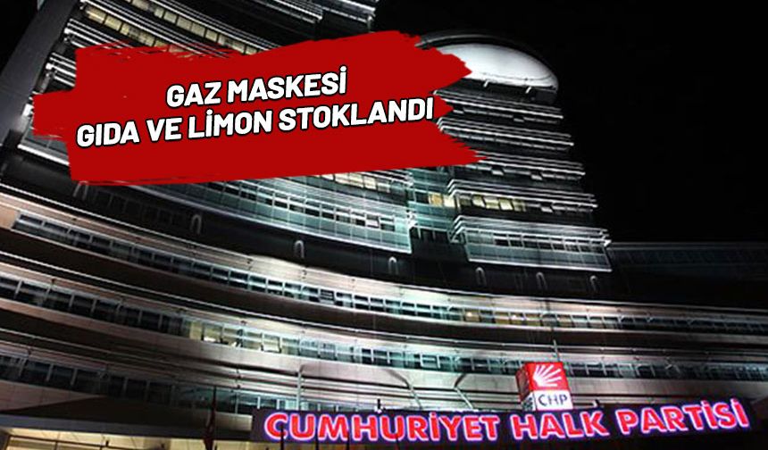 CHP Genel Merkezi'nde nöbet hazırlığı başladı