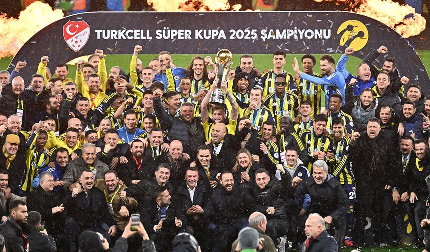 Süper Kupa'da şampiyon Fenerbahçe