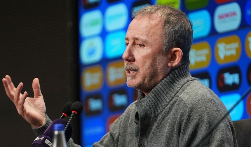 Sergen Yalçın: Böyle bir penaltıyla maç kazanmak geceye çok yakışmadı