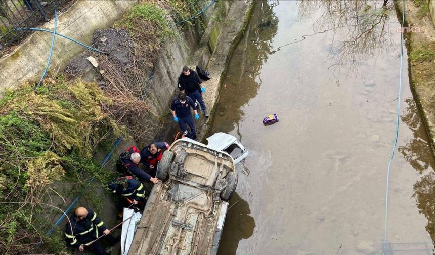 Giresun'da araç dereye uçtu: 3 ölü, 2 yaralı