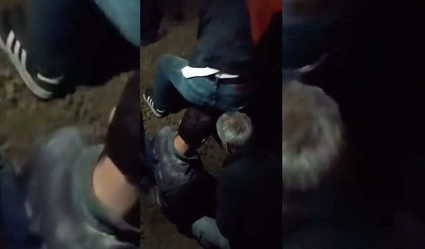 Beton santralinde beline kadar kuma gömülen işçiyi itfaiye kurtardı