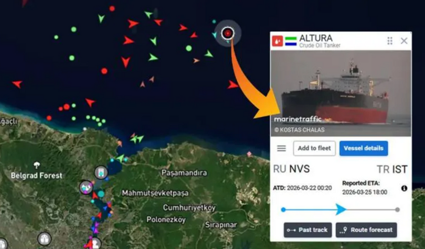 Karadeniz'de Türk tankerine drone isabet etti
