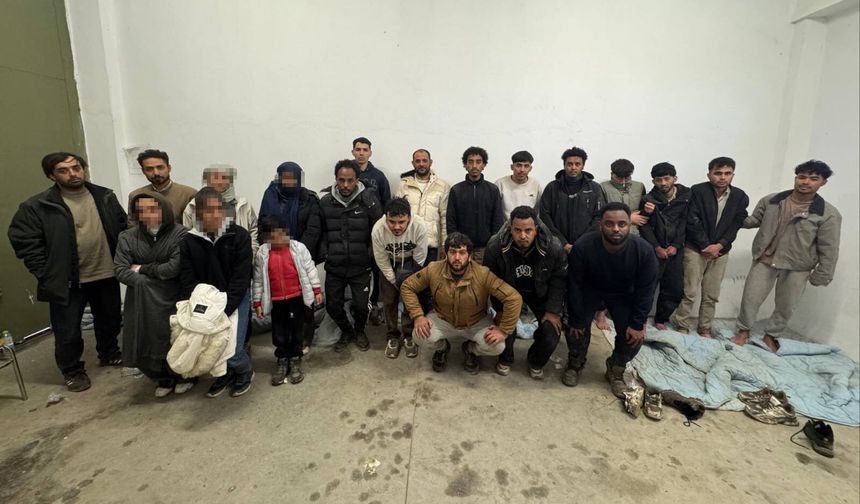 Edirne'de 21 kaçak göçmen yakalandı