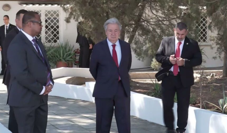Guterres, Erhürman ve Hristodulidis üçlü görüşmesi tamamlandı: Ortak basın açıklaması yapılmayacak