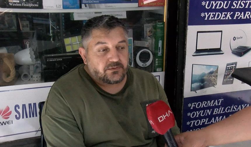 Evden çıkarılan kalp hastası kiracıdan 'Benim kalbim hasta, senin vicdanın' yazılı pankartla eylem