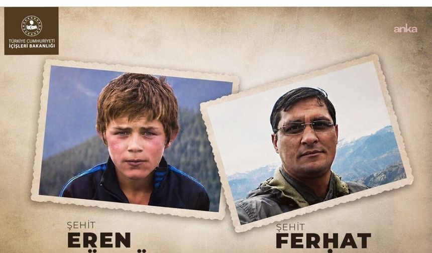 İçişleri Bakanlığı, Eren Bülbül ve Ferhat Gedik'i andı