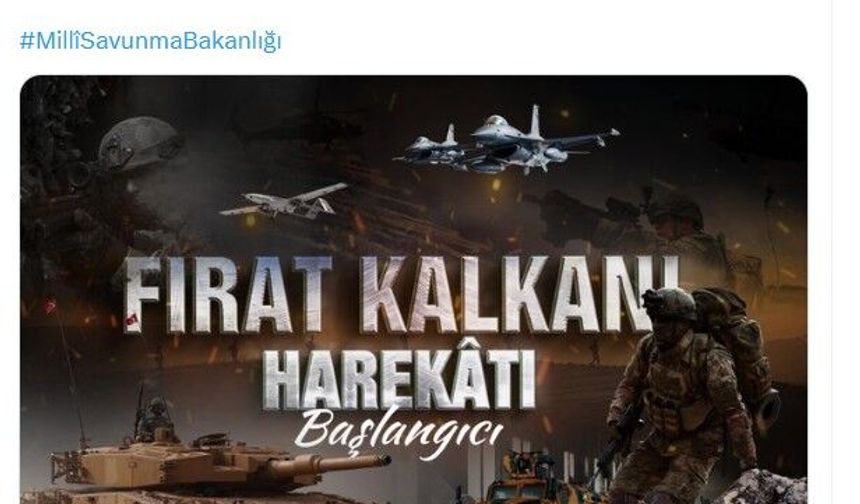MSB'den Fırat Kalkanı Harekatı'nın 10'uncu yıl dönümü mesajı
