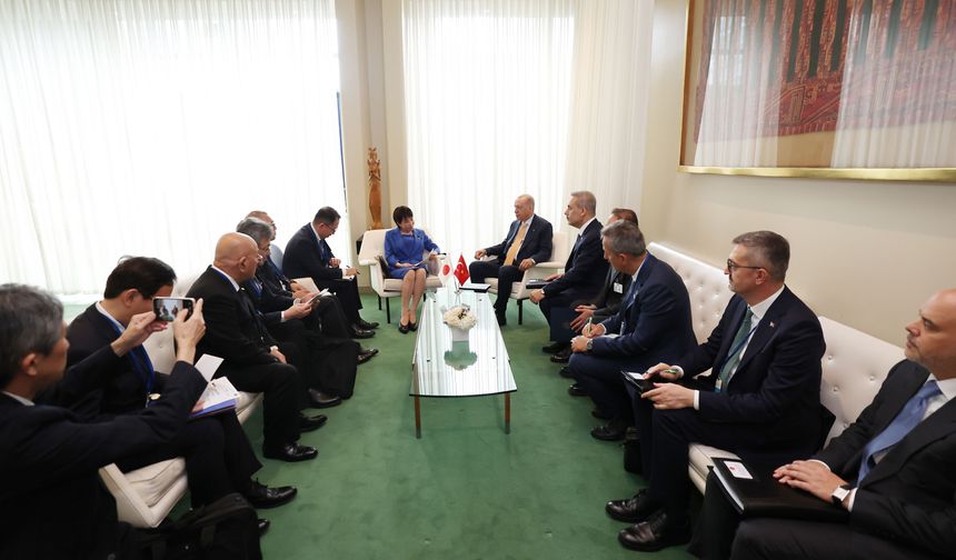 Cumhurbaşkanı Erdoğan, Japonya Başbakanı Sanae Takaichi ie görüştü