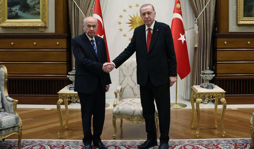 Cumhurbaşkanı Erdoğan, MHP Lideri Bahçeli'yi kabul etti