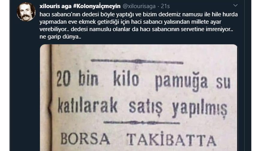 İşte Sabancı'nın paylaşımına sosyal medya kullanıcılarının yanıtı....