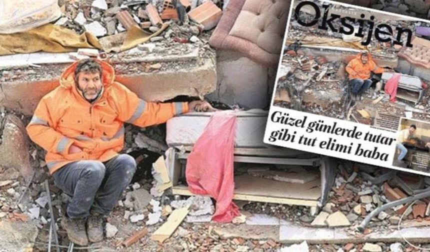 Merkez üssü Kahramanmaraş olan 7.7 ve 7.6’lık depremler, Türkiye’yi derinden sarstı. Şu ana kadarki can kaybı sayısı, 17 Ağustos 1999 depreminde yaşamını yitiren yurttaşların sayısını bile geçti. Bölgede OHAL ilan edilirken; arama kurtarma çalışmaları da devam ediyor. Bu süreçte haftalık gazete Oksijen, Maraş merkezli depremlerde çekilen fotoğrafları söze dökmeleri için yazarlarından yazı istedi. Gazete bir babanın hayatını kaybeden kızının elini tuttuğu fotoğrafı "Güzel günlerde tutar gibi tut elimi baba" başlığı tepki çekti. 