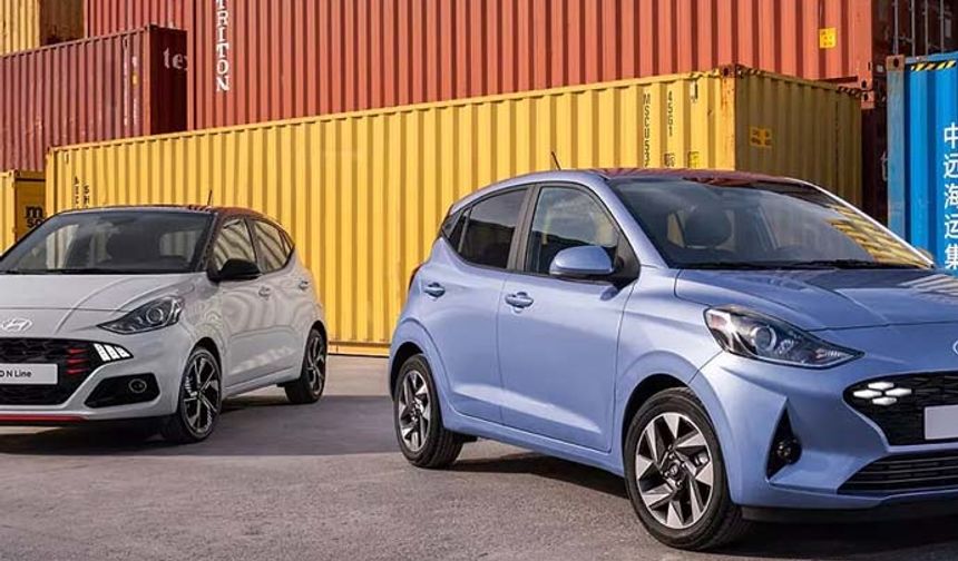 Hyundai i10 Fiyat Listesi Mayıs 2024: 1.0 MPI 67 PS Jump Benzin Manuel 835.000 TL , 1.0 MPI 67 PS Jump Benzin AMT 885.000 TL , 1.2 MPI 84 PS Style Benzin AMT 905.000 TL , 1.2 MPI 84 PS Elite Çift Renk Benzin AMT 970.000 TL