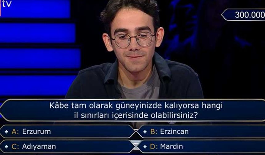 ATV ekranlarında yayınlanan yarışma programı Kim Milyoner olmak İster'de dünkü bölüme bir soru damga vurdu. Sosyal medyada da gündem olan sorunun cevabı çok merak edildi.