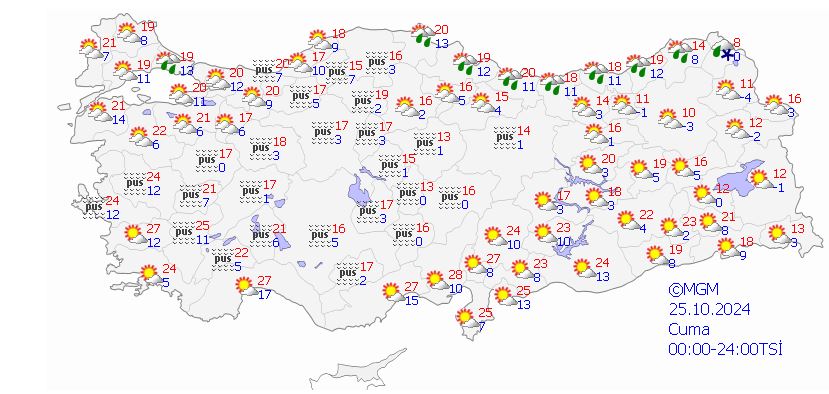 Hava Durumu 25 Ekim (1)