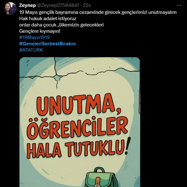 Atatürk'ün hediye ettiği bayramda gençler hapiste