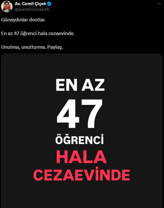 Atatürk'ün hediye ettiği bayramda gençler hapiste