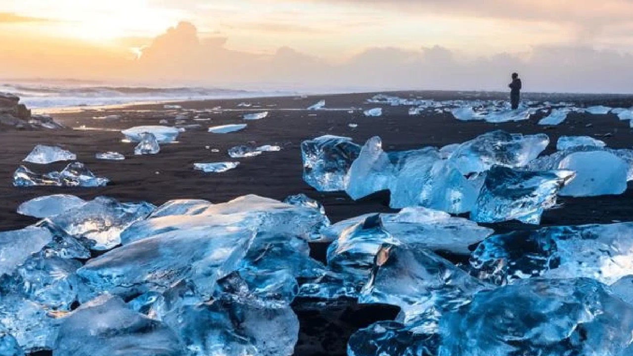 Plage de Diamant, Islande